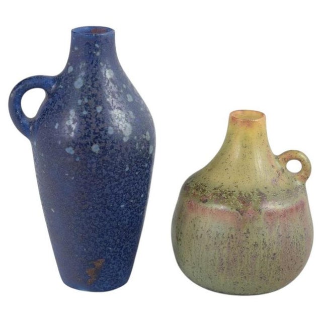 1950s Miniature Stoneware Pitchers by Carl-Harry Stålhane for Rörstrand, 1950s, Set of 2 For Sale - Image 5 of 5