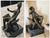 Vintage Bronze Sculpture of a Woman Seated in a Chair, 10” High For Sale - Image 10 of 10