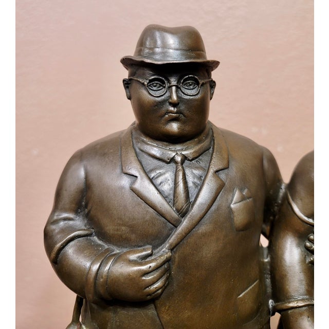 Metal Fernando Botero -Chubby Couple -Bronze Sculpture For Sale - Image 7 of 11