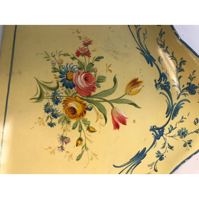 Metal Florentine Hand Painted Hand Broom & Dust Pan For Sale - Image 7 of 10