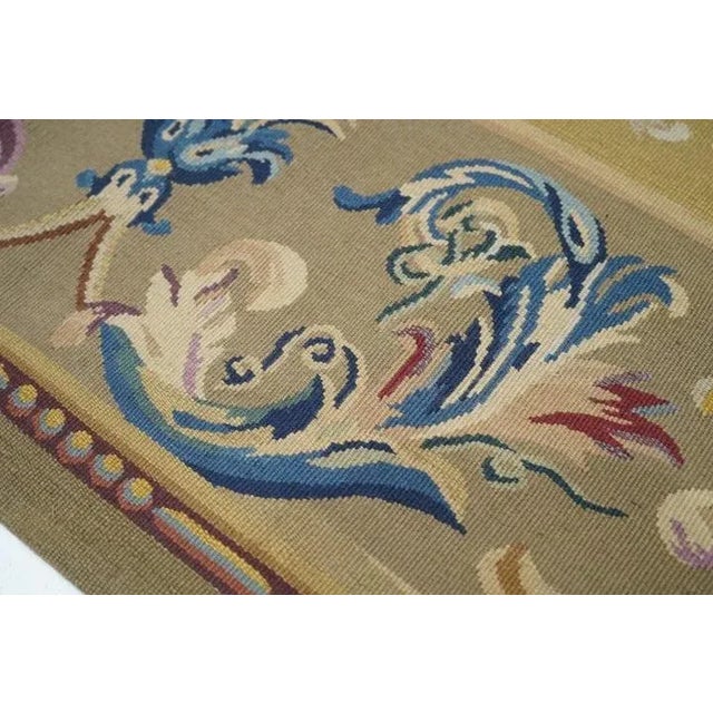 Aubusson Rug 5'10'' X 9' For Sale - Image 4 of 7