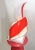 Glass Red & White Acrylic Sculptural Table Lamp by Acrylic Design White Opaline Glass For Sale - Image 7 of 13