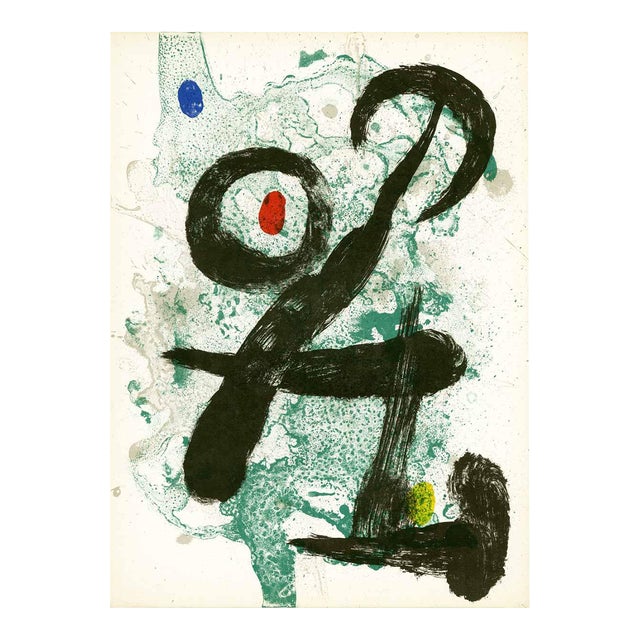 1963 Joan Miro Original Lithograph Dm03139 Derriere Le Miroir For Sale