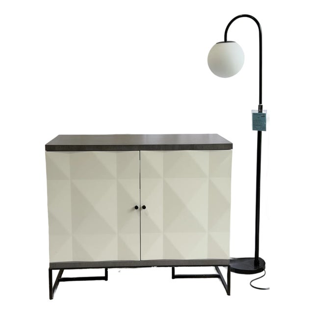 Ethan Allen Ravenswood Geometric Media Cabinet For Sale
