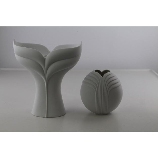 Ceramic Candlesticks & Vase from Rosenthal, 1960s, Set of 2 For Sale - Image 7 of 15