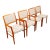 Mid Century Danish Modern Dining Chairs Set 4 Wool Teak Wood Svegards Sweden MCM For Sale