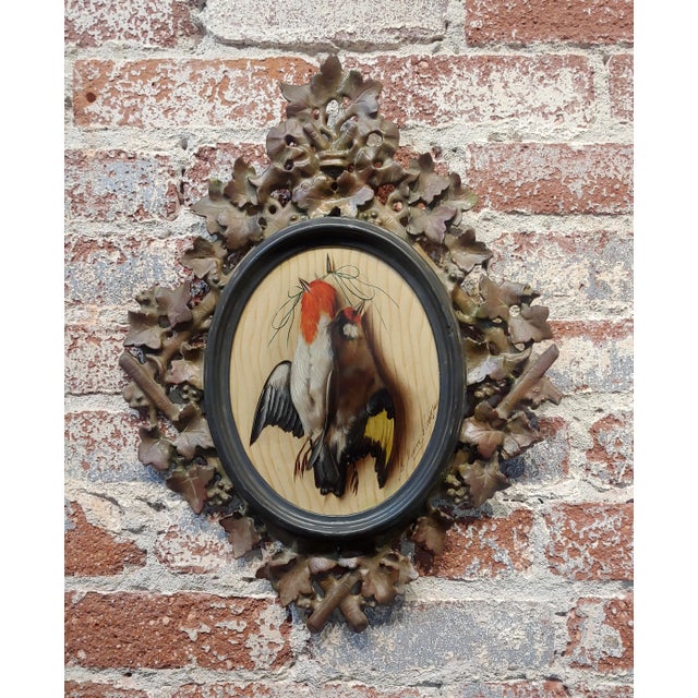 Michelangelo Meucci -Still Life of Song Birds -19th Century Oil Painting For Sale - Image 9 of 9