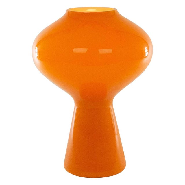Orange Large Orange Hand Blown Fungo Table Lamp by Massimo Vignelli for Venini, 1950s For Sale - Image 8 of 8