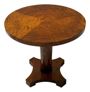 Art Deco Swedish Walnut Veneer Side Table, 1930s