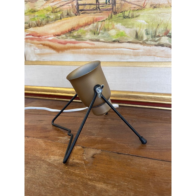 Vintage Mid-Century Modern Adjustable Tripod Table Lamp For Sale - Image 11 of 12