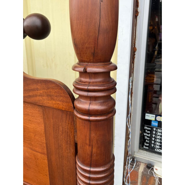 Antique 19th Century American Classical Full Tester Poster Bed For Sale - Image 15 of 18