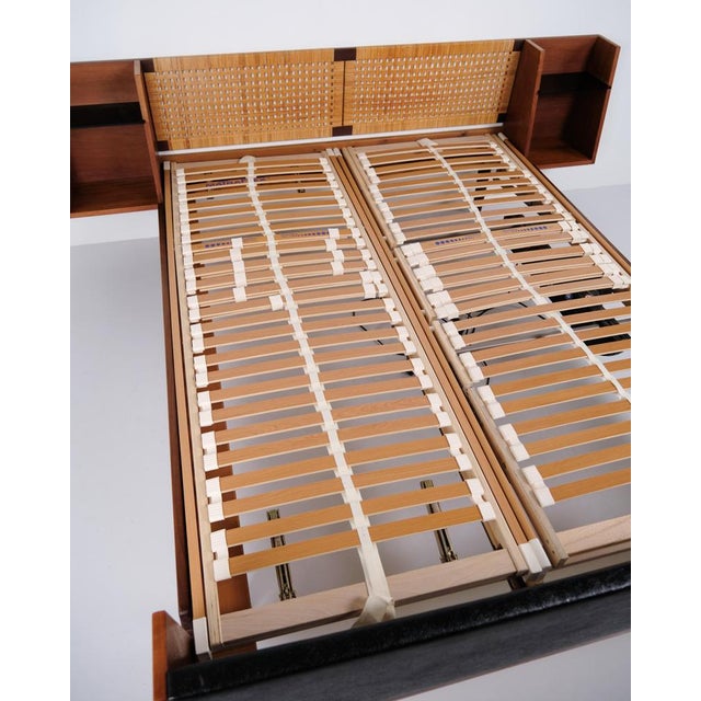 Model GE 701 Double Bed in Teak with Cane Weaving by Hans J. Wegner for Getama, 1950s For Sale - Image 11 of 14