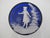 Mary Gregory Cobalt Blue Glass Enamel Painted Girl With Flower Round Trinket Box For Sale In Portland, OR - Image 6 of 14
