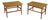 Mid 20th Century Pair of Mid-Century Walnut End Tables - 2 Pieces For Sale