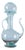 19th Century Spanish Teal Blown Glass Ewer with Stopper For Sale
