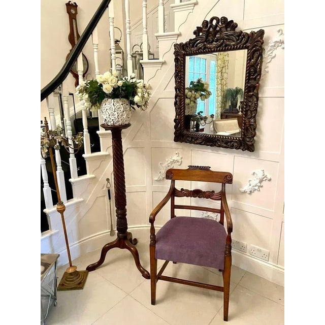 Antique Regency Mahogany Desk Chair For Sale - Image 10 of 15