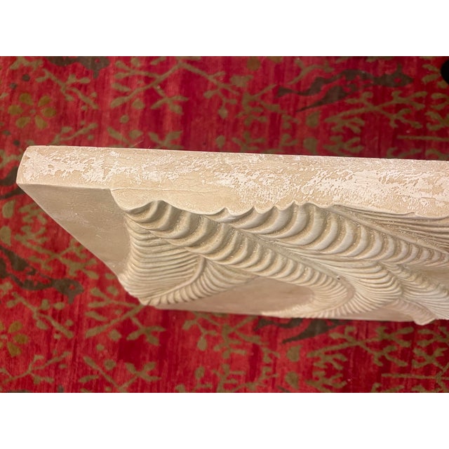 Vintage Plaster Botanical Bas Relief Wall Panels – Organic Modern | Set of 3 For Sale - Image 11 of 11