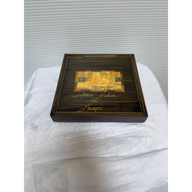Annie Modica for Gump's Lacquered Tray, Signed For Sale - Image 12 of 12