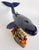 Blue Unique Hand-Made Sculptural Glazed Ceramic Humpback Whale by Rexx Fischer For Sale - Image 8 of 10