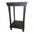Vintage Black Distressed Wood Two-Tier Side Table With Gallery Top For Sale In Miami - Image 6 of 7
