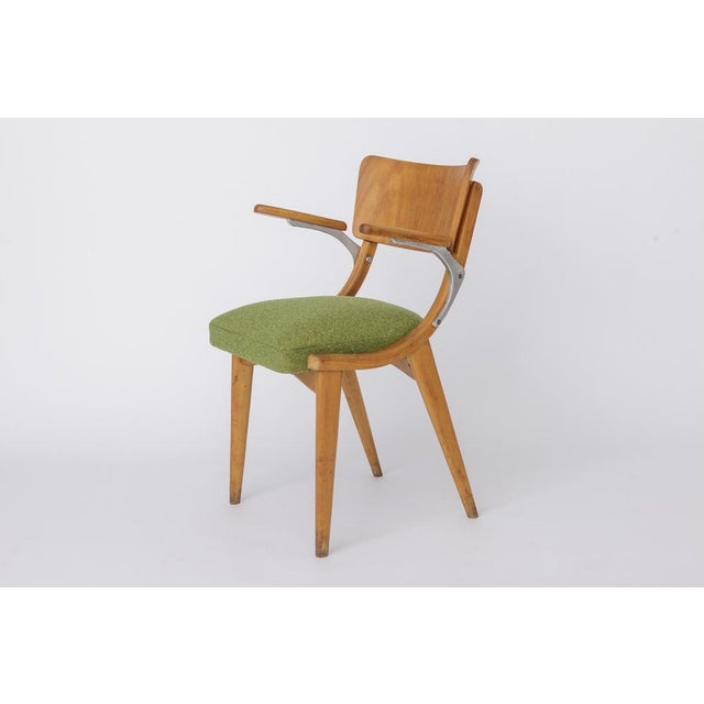 Vintage German Armchair in Beech, 1950s For Sale - Image 10 of 10