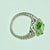 7 Carat Oval Peridot and 1.2 Carat Diamonds 14 Karat White Gold Cocktail Ring For Sale - Image 18 of 18