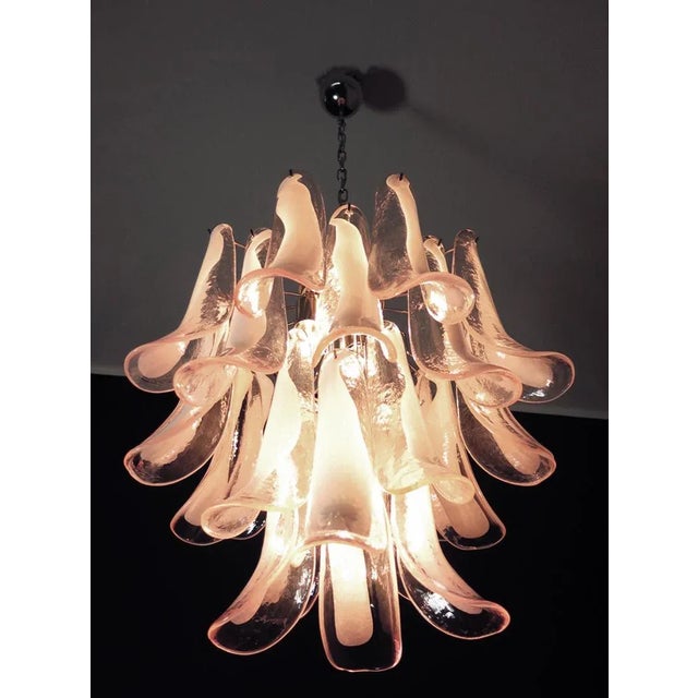 Vintage Italian Glass Chandelier, 1984 For Sale - Image 4 of 10