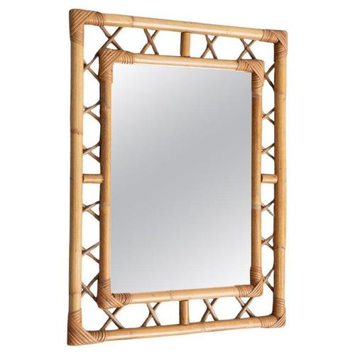 French Bamboo Mirror, 1970 For Sale - Image 11 of 11