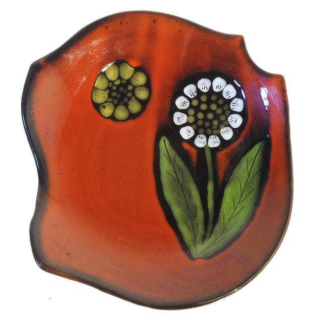1960s Vercor French Ceramic Plate, 1960s For Sale - Image 5 of 9