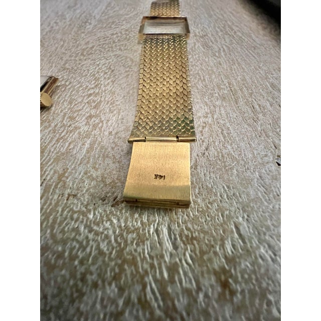 Metal Mid 20th Century Ladies 14k Gold Tiffany Watch For Sale - Image 7 of 9