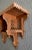 2020s Handmade Moroccan Carved Wall Shelf – Natural Wood Finish For Sale - Image 5 of 12