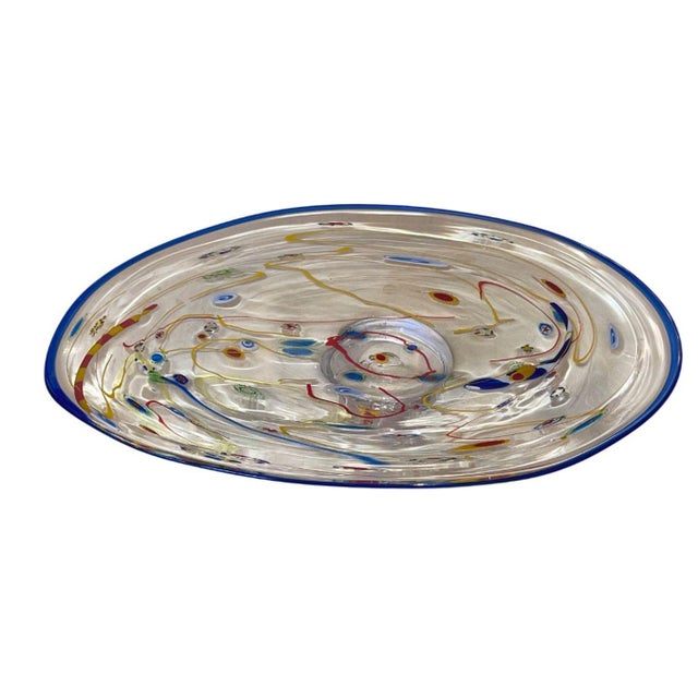 Set of 22, 1970's Ursa Major France Millefiori Plate With Italian Murano Glass Candies. For Sale - Image 14 of 14