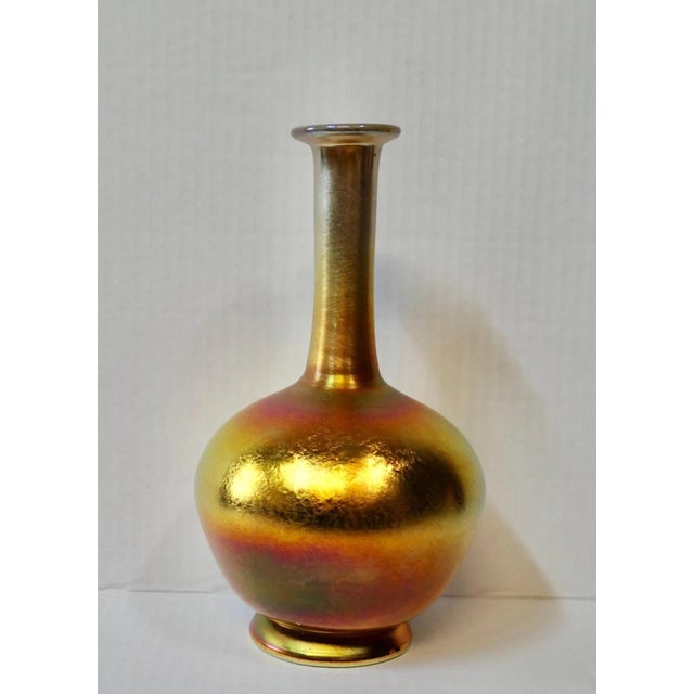 Tiffany Studios Early 20th Century Tiffany Studios Favrile Art Glass Vase For Sale - Image 4 of 6
