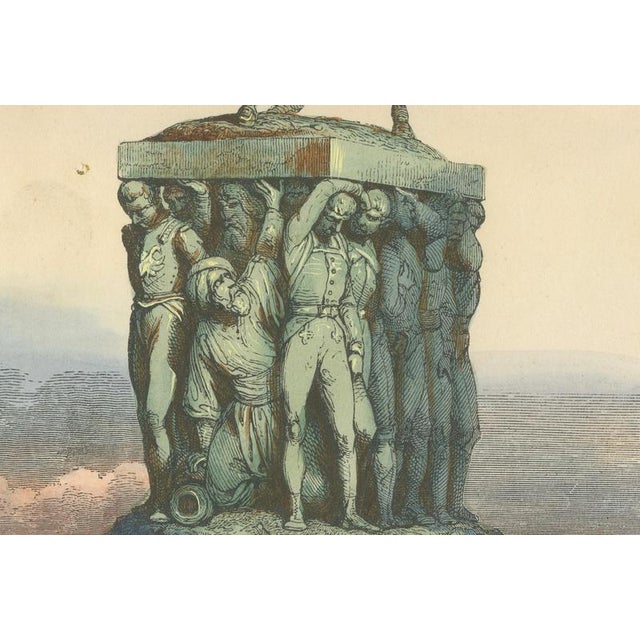 Allegorical Equestrian Monument After Horace Vernet, 1843, Paper For Sale - Image 4 of 10