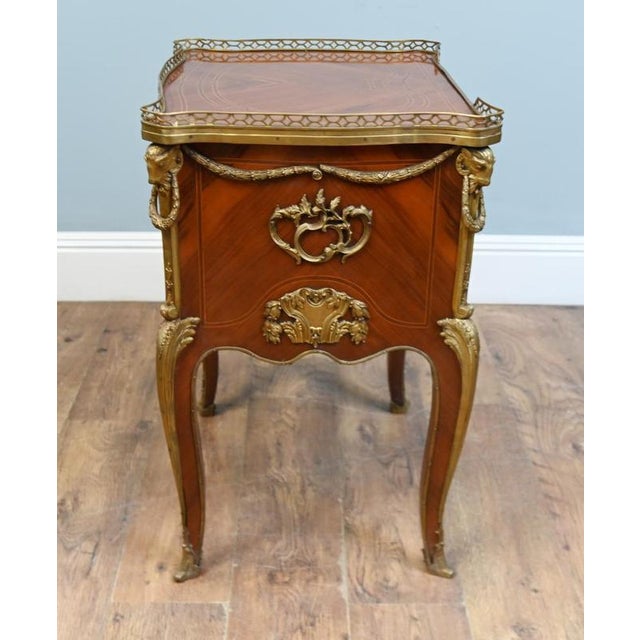 Antique French Louis XV Kingwood Commode, 1890 For Sale - Image 3 of 7