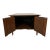 A striking pair of mid-century walnut end tables from the sought-after “Forward Trends” collection by Johnson Furniture,...