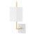 Mitzi Mikaela 1-Light Wall Sconce, Aged Brass For Sale