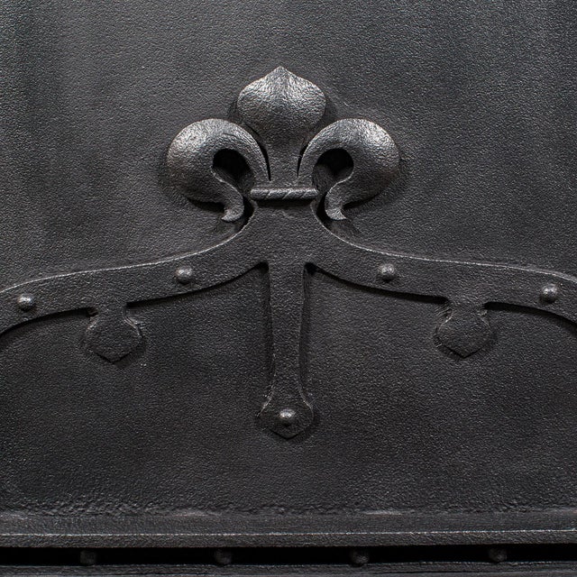 Antique Open Hearth Fireplace, English, Fire Basket, Andirons, Victorian, C.1900 For Sale - Image 9 of 11