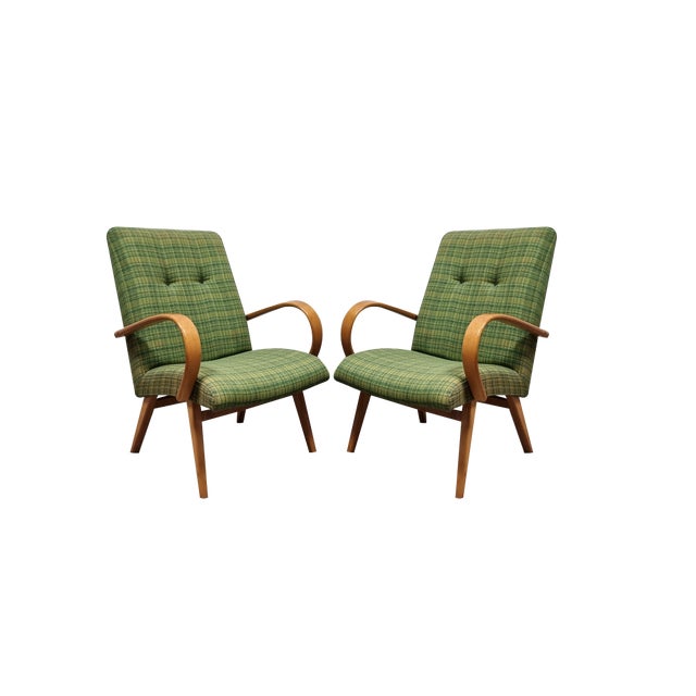 Set of Vintage Armchairs by Jaroslav Smidek, 1960s For Sale