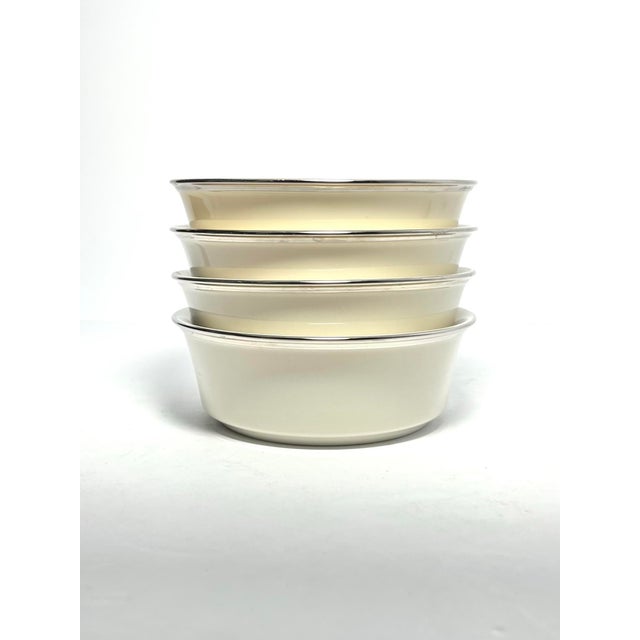 Lenox “Solitaire” Set of 4 Bone China Dessert Bowls 5 3/8” Excellent condition. No chips, cracks, or fleabites. Length 5...