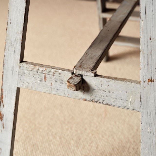 Wood 1920s French Oak Library Ladder From the Bibliothque Nationale De Paris For Sale - Image 7 of 7