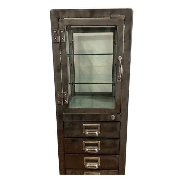 Vintage Pharmacy Cabinet by Dulton for Restoration Hardware For Sale
