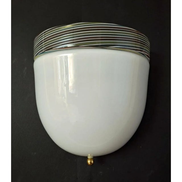 1960s Milky White Murano Sconce For Sale - Image 6 of 10