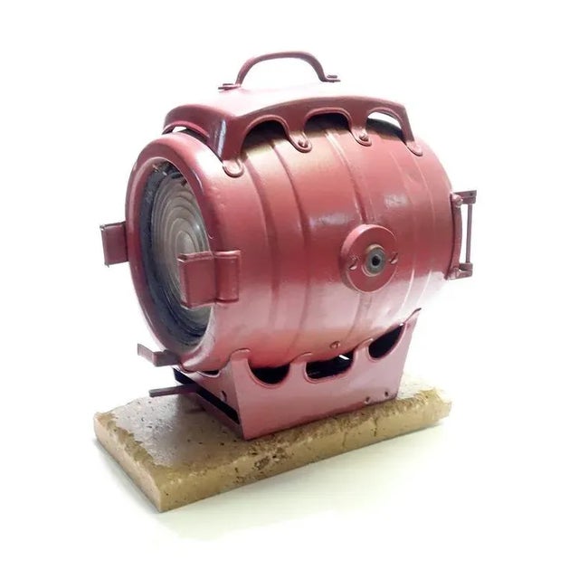 For your consideration is this circa 1950s JG McAlister 1000 watt Fresnel "Baby" light fixture. Not working and...