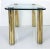 Pace Collection '80s Pace Collection Glass Top Side Table With Brass Legs For Sale - Image 4 of 9