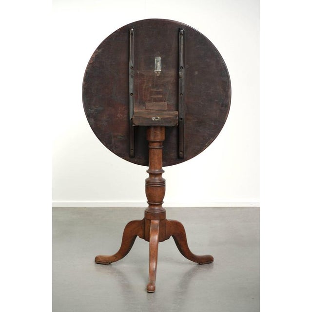 Antique English Tilt-Top Table For Sale - Image 4 of 11