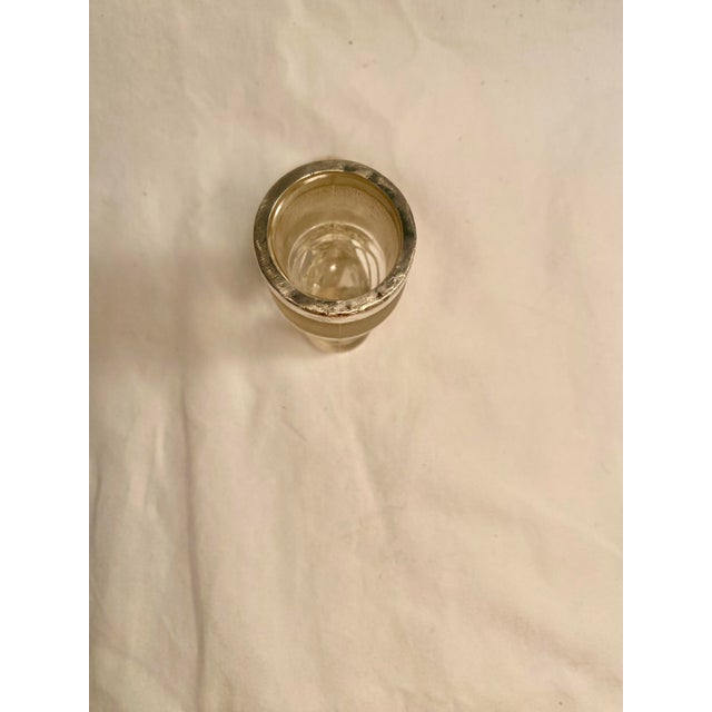 White Antique English Glass and Sterling Boot Match Striker For Sale - Image 8 of 11