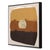 Eternal Sunsets Mini: Aura - Original Warm Ochre Brown Abstract Acrylic and Gold Leaf Painting by Jason DeMeo For Sale - Image 4 of 10