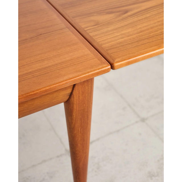 Extendable Dining Table Model 12 in Teak by Niels O. Møller for j.l. Møllers, Denmark, 1960s For Sale - Image 14 of 18
