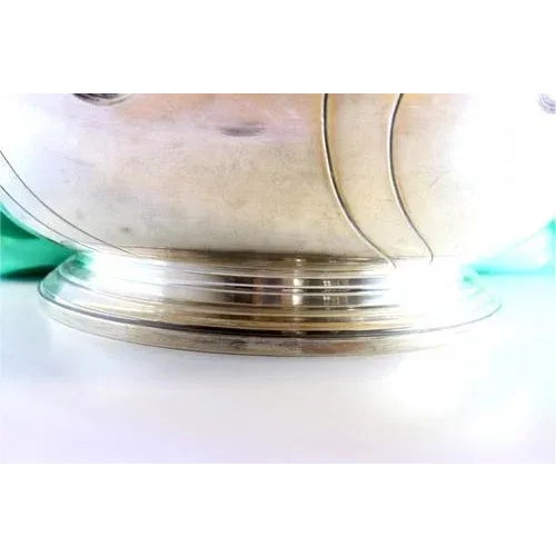 Lavender and Silver Gum with Embossed Acanthus Leaves For Sale - Image 4 of 8